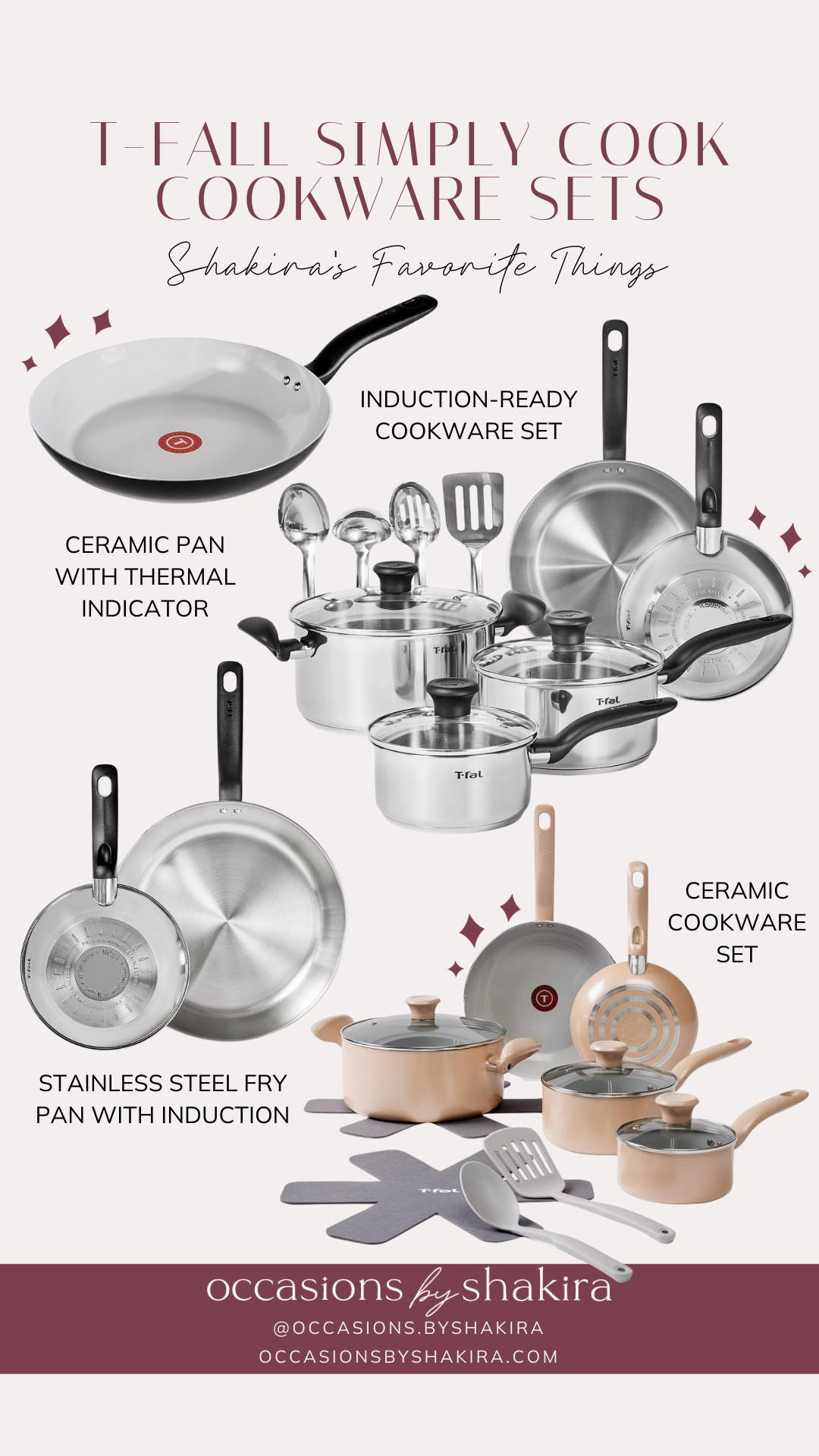 New T-Fall Simply Cook sets and pans with ceramic and induction options for your kitchen. 

 #LTKFindsUnder100

#LTKfoodie #LTKHome