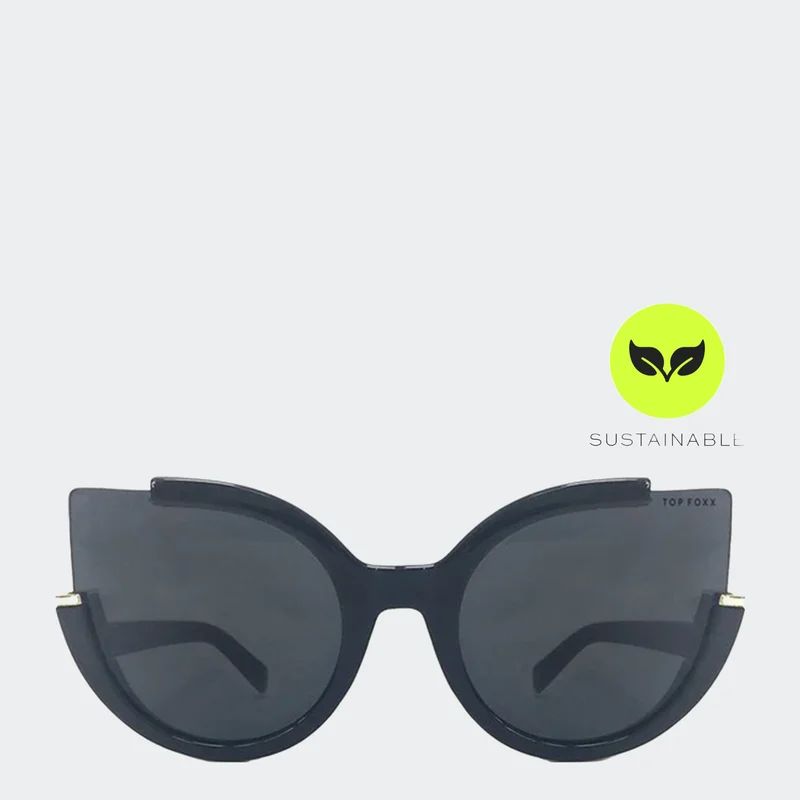 Topfoxx Sustainable Chloe Sunglasses - Black - Black - ONE SIZE | Verishop