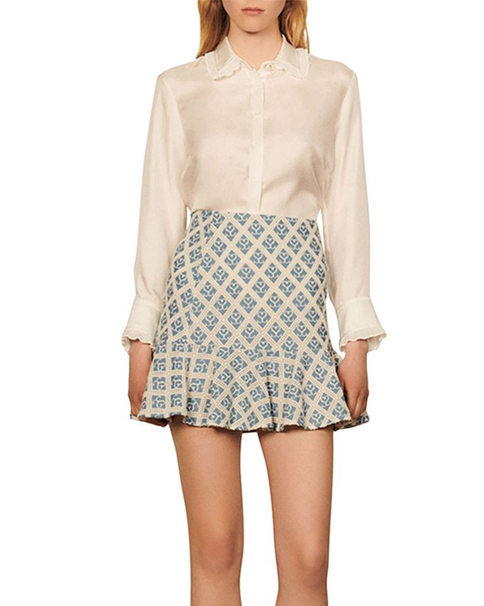 Mafalda Monogram Flared Skirt | Bloomingdale's (US)