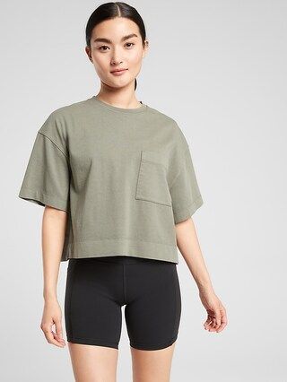 Classic Cotton Crop Tee | Athleta