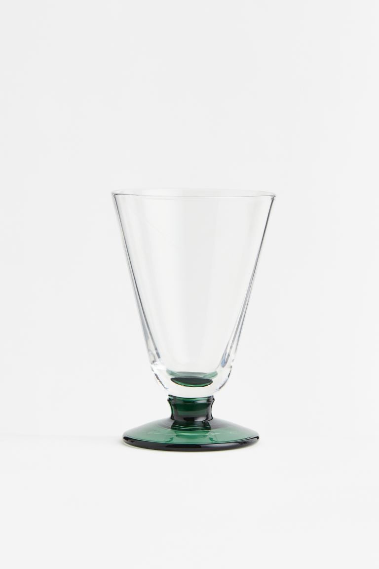 Stemmed Glass - Dark green - Home All | H&M US | H&M (US + CA)