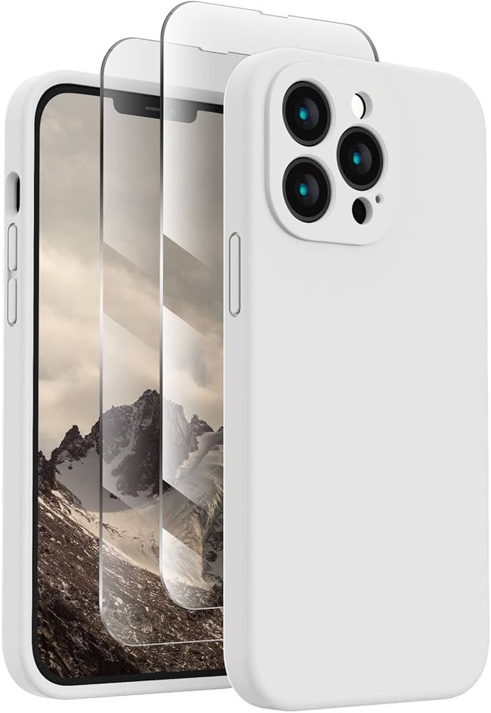 FireNova for iPhone 13 Pro Max Case, Silicone Upgraded [Camera Protection] Phone Case with [2 Scr... | Amazon (US)