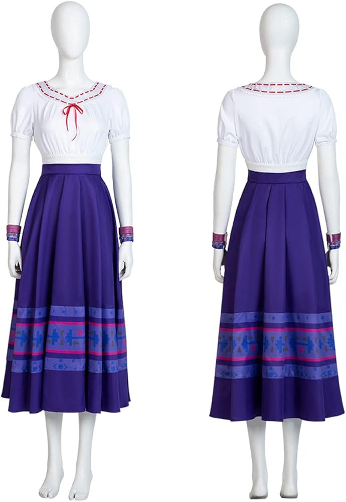 Luisa Costume Adult Luisa Madrigal Dress Princess Skirt Shirt for Women Full Set with Wristbands ... | Amazon (US)