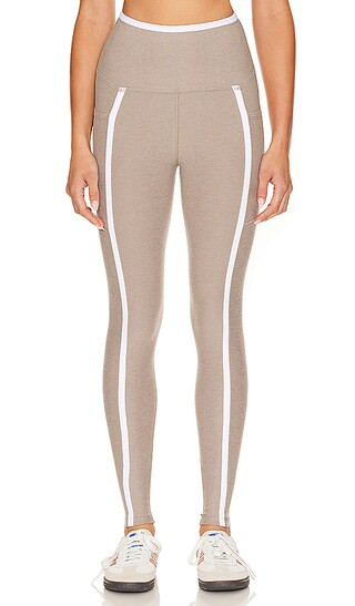 Spacedye New Moves High Waisted Midi Legging in Birch & Cloud White | Revolve Clothing (Global)