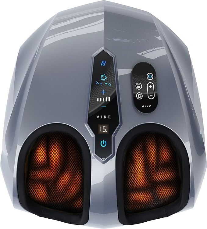 MIKO Foot Massager Machine - Deep Kneading, Shiatsu, Air Compression, and Heat Therapy - Plantar ... | Amazon (US)