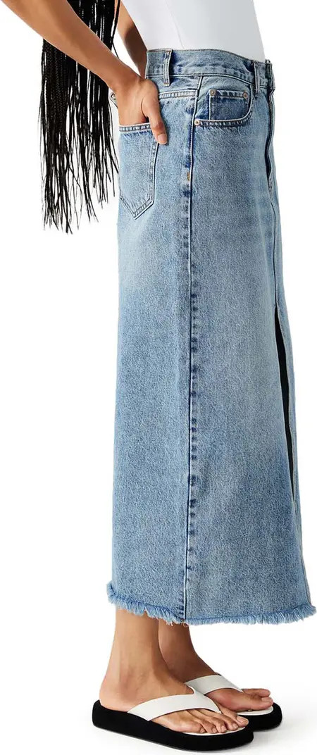 Avani Front Slit Denim Skirt | Nordstrom