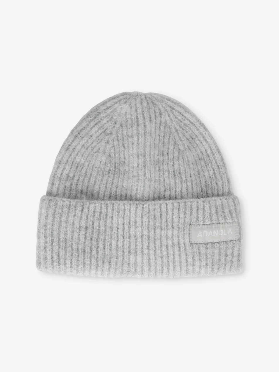 Brand-appliqué brushed-rib knitted beanie | Selfridges