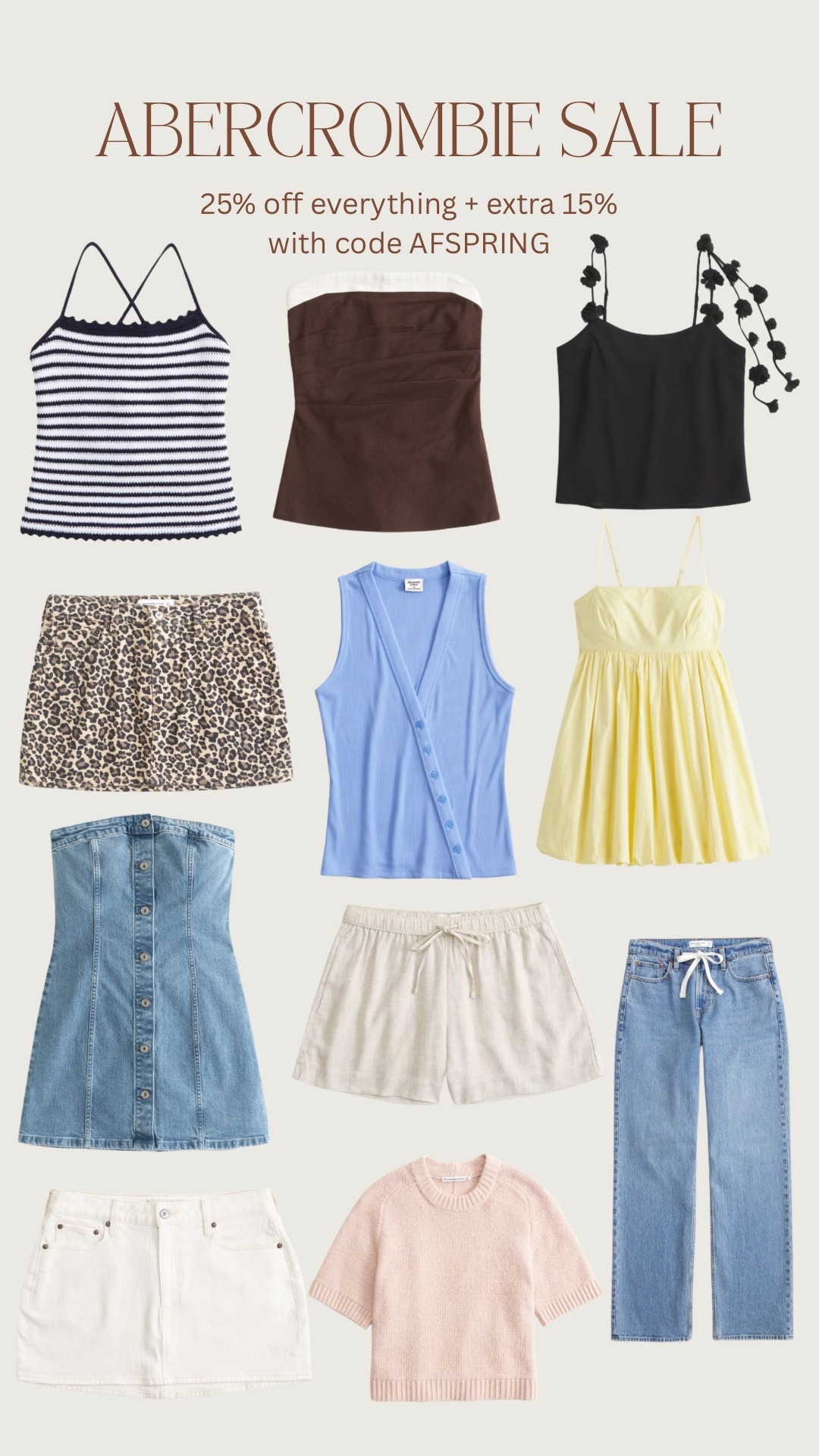 Abercrombie sale
Spring sale


#LTKSaleAlert #LTKFindsUnder50 #LTKSeasonal