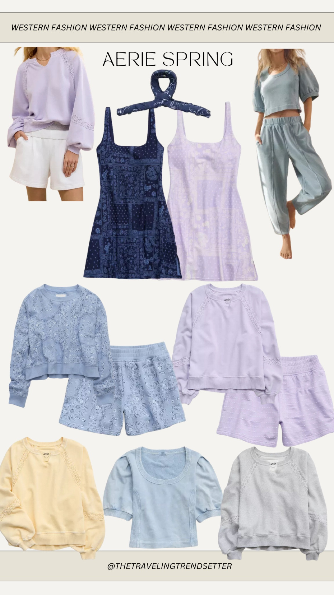 New aerie spring finds - lounge sets - lounge clothes - sweatshirt - sweatshirts - bandana print - sweats 

#LTKFindsUnder100 #LTKFindsUnder50 #LTKStyleTip