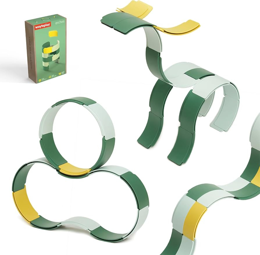 waytoplay Arches - Starter Set 18 Pieces from Toys – 100% Recycled Modular Building Toy - Made ... | Amazon (US)