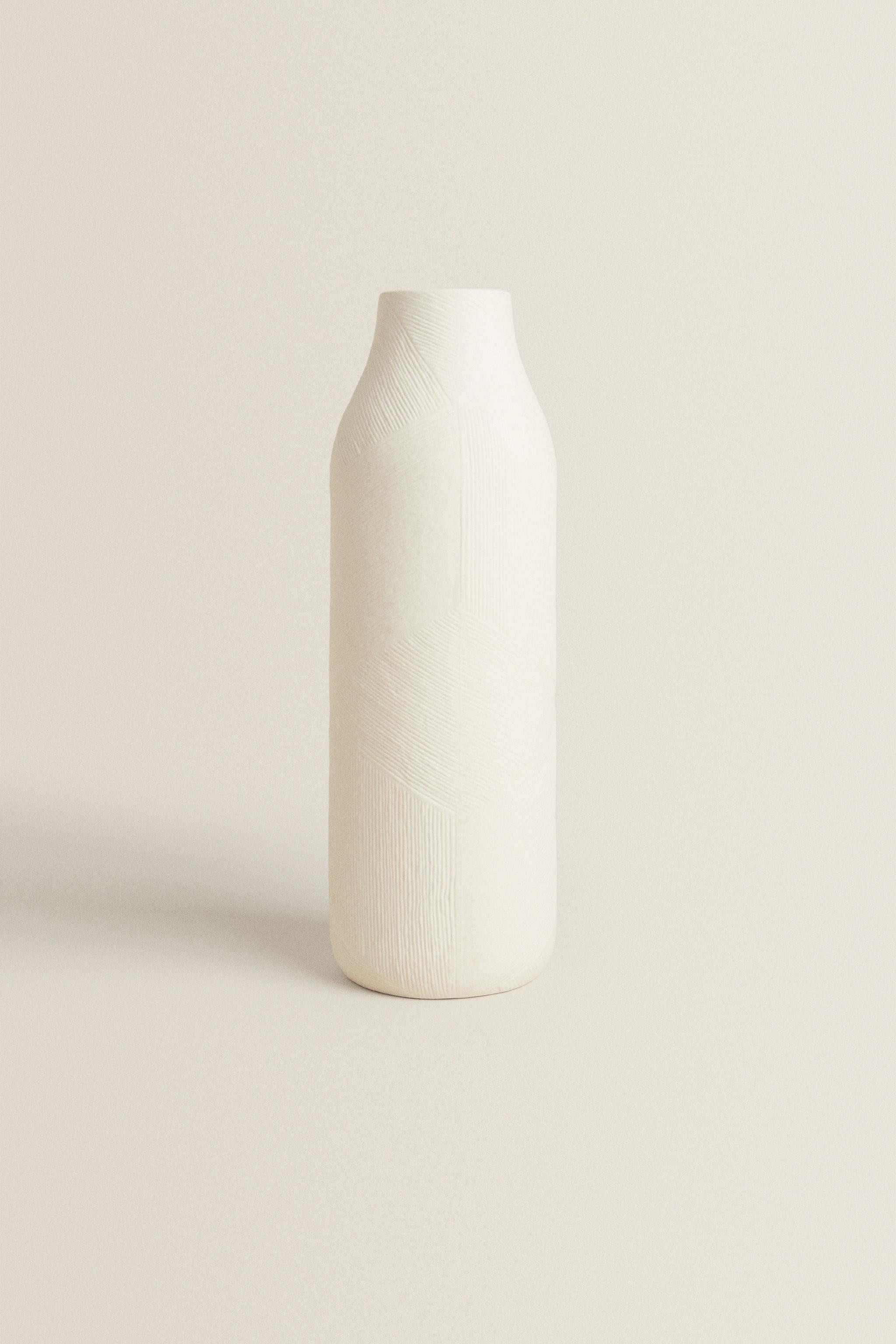 TEXTURED CERAMIC VASE | Zara US