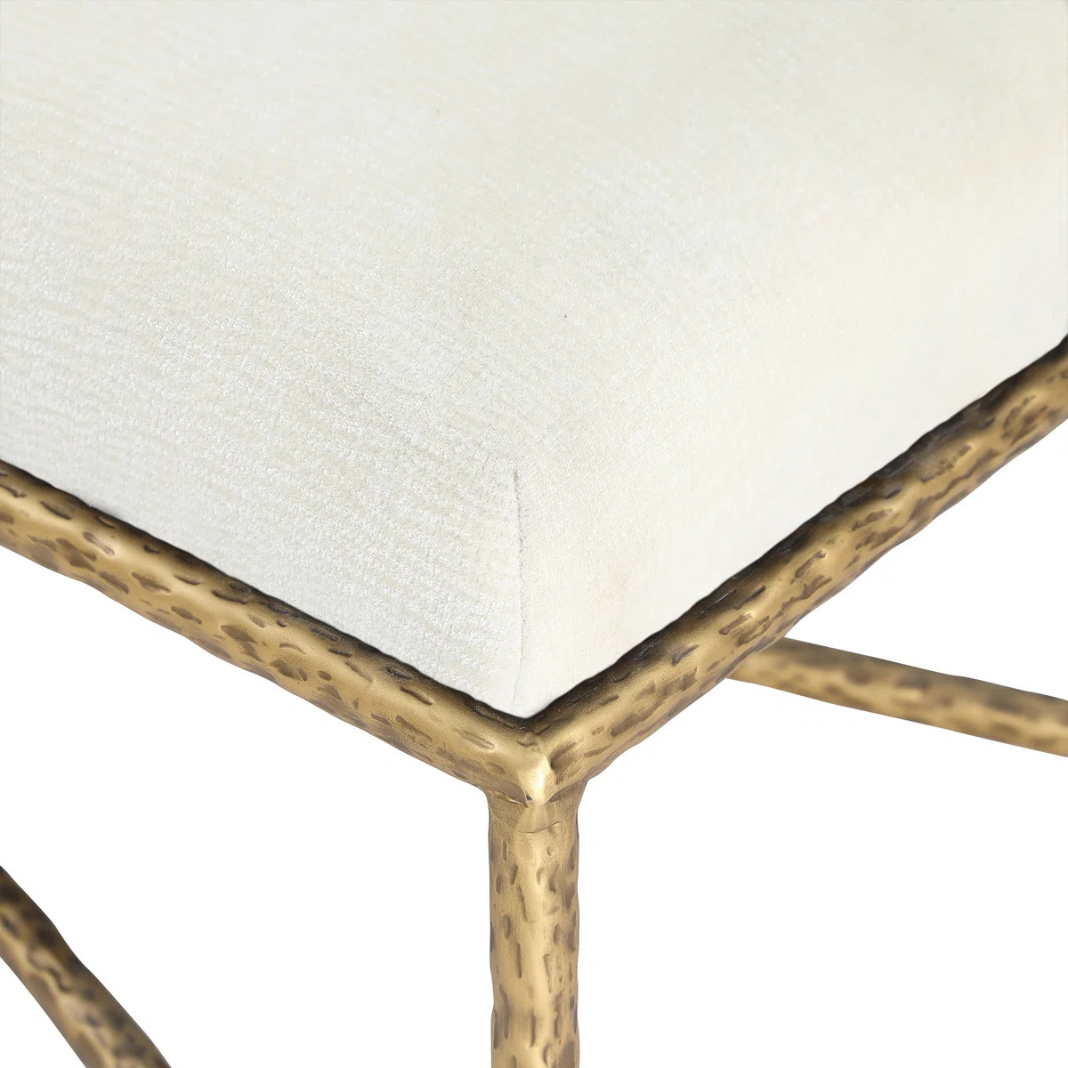Iyania Chenille Fabric Bench | Wayfair North America