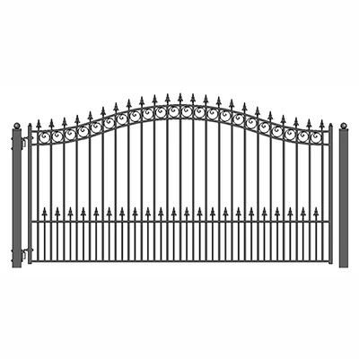 Steel Single Swing Driveway Gate - PRAGUE Style | Wayfair North America