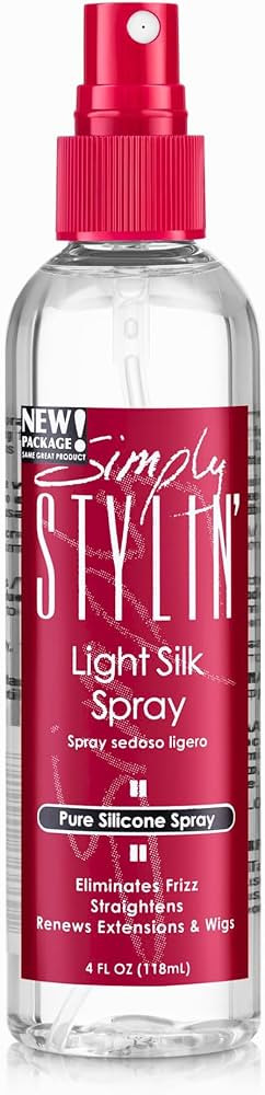 Simply Stylin' Light Silk Hair Spray - Anti-Frizz Silicone Heat Protectant - Hair Detangler for W... | Amazon (US)