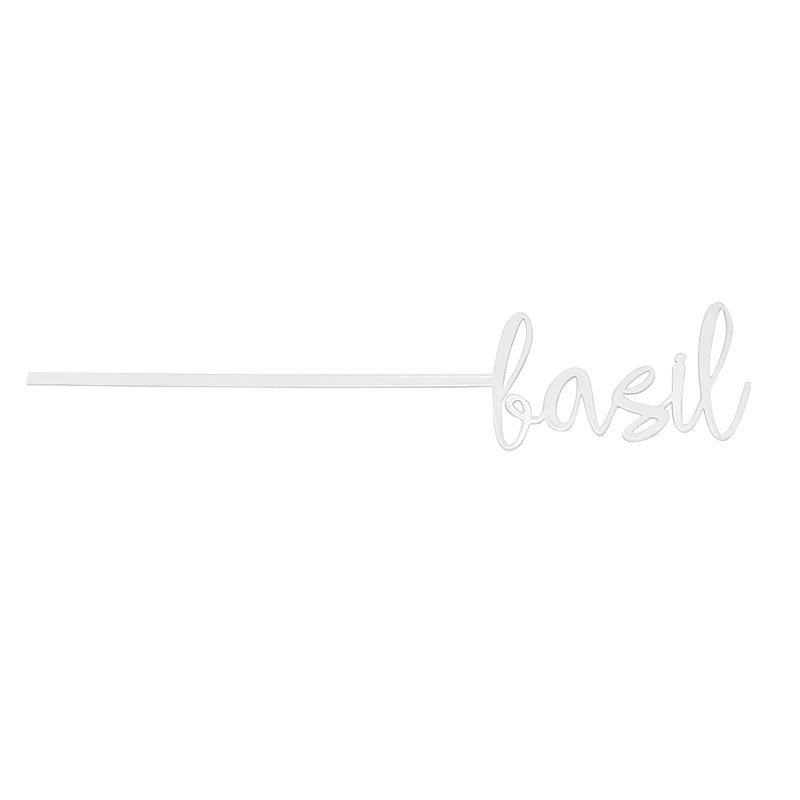 Basil Metal Herb Marker, 10" | At Home
