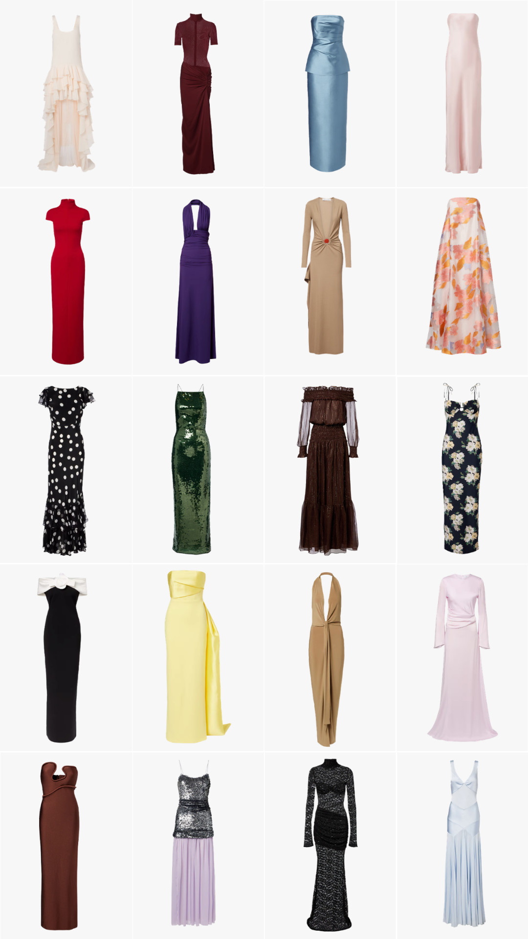Spring dresses: long (under $1000) 

 
