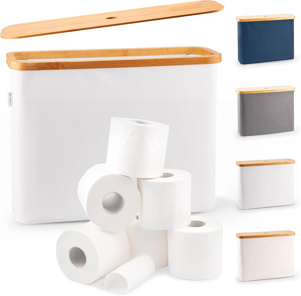 LONBET Toilet Paper Storage for 12 Rolls, Stackable & Foldable - The Ultimate Bathroom Organizer ... | Amazon (CA)