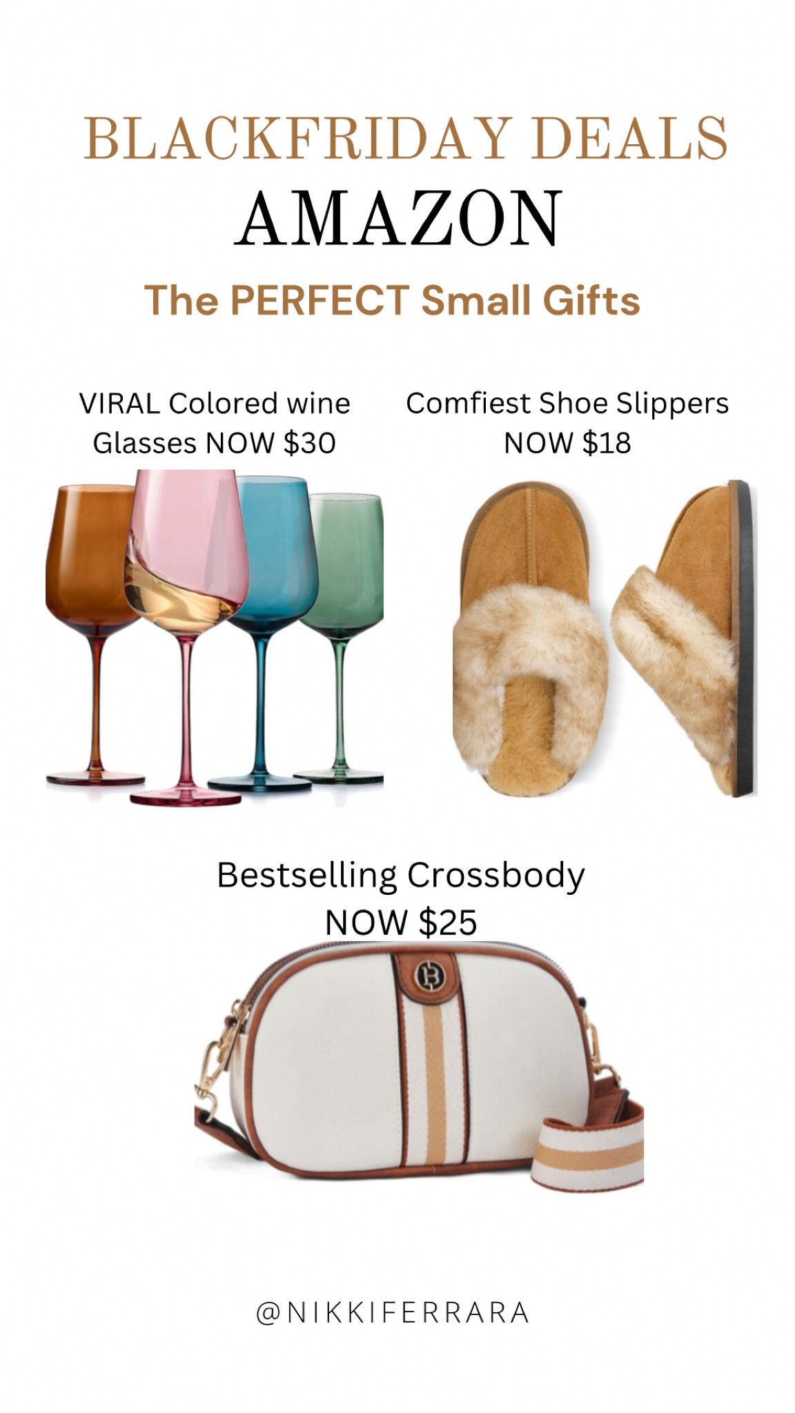 AMAZON BLACK FRIDAY🖤 PERFECT SMALL GIFTS Under $30

Black Friday, Amazon Black Friday, Amazon gift guide, gift guide for her, gifts for her, gifts for friends, gifts for mom, Pink puffer vest, puffer vest, puffer jacket, winter jacket, hostess gift, bag, cross body bag, toddler outfits, toddler 2 piece sets, two piece sets, Amazon two pieces sets, Loungewear,  2 piece sets, women’s two piece sets, play kitchen, play house, kids playhouse, bounce house, rainbow bounce house, aesthetic kids toys, aesthetic toys, wine glasses, colored wine glasses, slippers, platform slippers #LTKCyberWeek 

#LTKHoliday #LTKGiftGuide