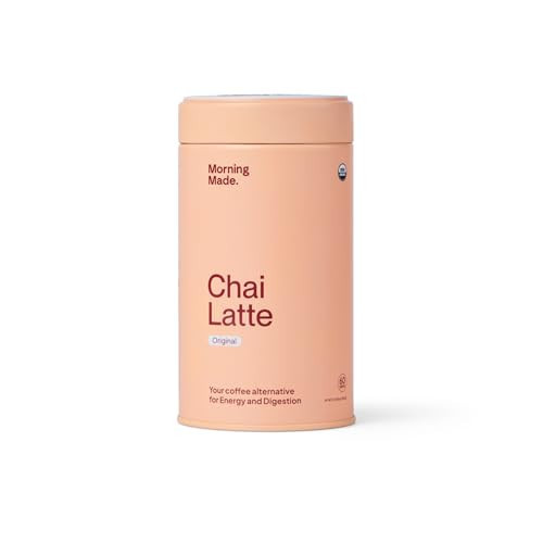 Morning Made Original Chai Latte Powder Mix | Organic Black Tea & Spice Blend, Low-Caffeine Coffee Alternative | Sweetened, Vegan, Dairy-Free, Gluten-Free | 10.6oz (60 Serves). | Amazon (US)