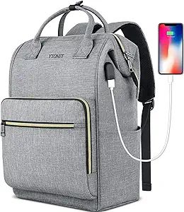 Ytonet Laptop Backpack for Women, Travel Backpack for College with USB Charging Port Fit 15.6 Inc... | Amazon (US)