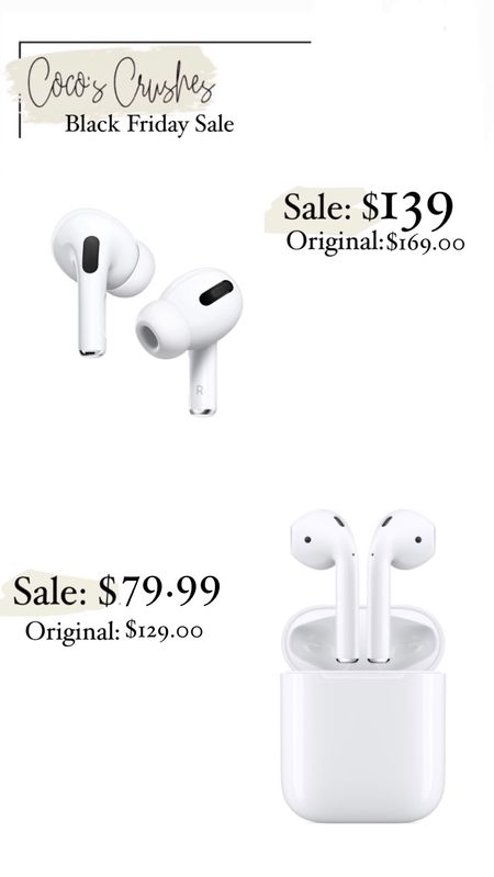 Apple AirPods on sale for cyber week black Friday cyber Monday. Great tech gift, great gift for GenZ  millennials anybody who works from home. Christmas gifts. White elephant. 

#LTKCyberWeek #LTKGiftGuide #LTKHoliday