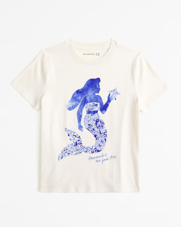 girls oversized graphic logo tee | girls tops | Abercrombie.com | Abercrombie & Fitch (US)