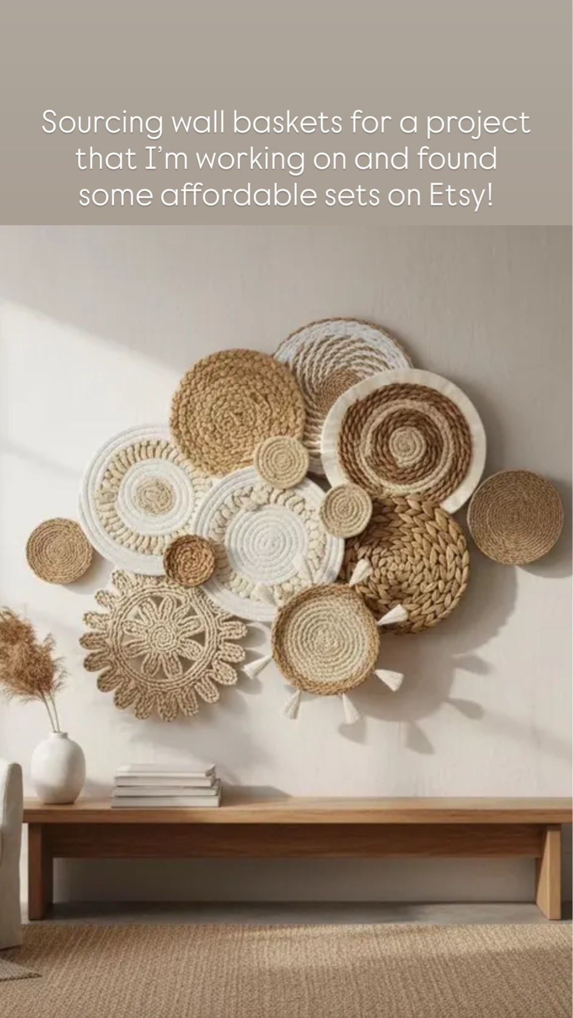 Sourcing wall baskets for a project that I’m working on and found some affordable sets on Etsy!

#LTKSeasonal #LTKHome #LTKSaleAlert