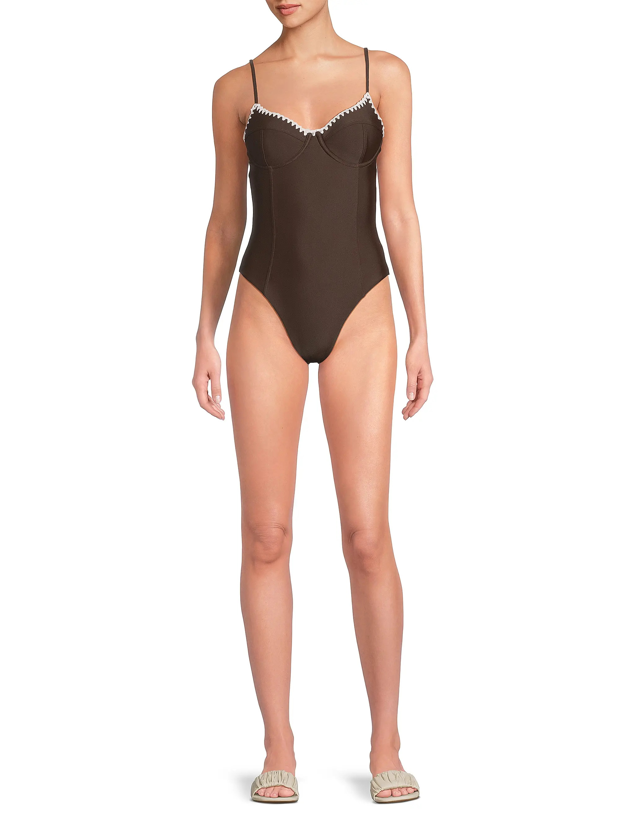 Addisyn Whipstitch One-Piece Swimsuit | Saks Fifth Avenue
