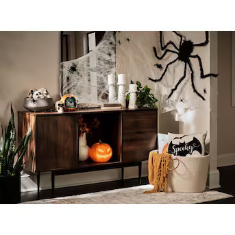 Haunted Living 8.27-in Lighted Pumpkin Free Standing Decoration | Lowe's