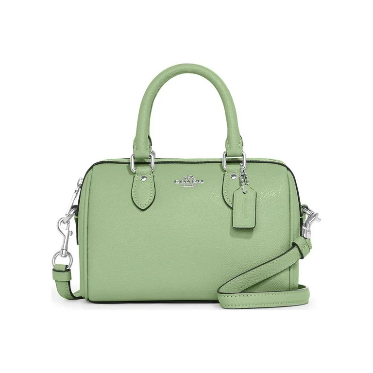 Coach Women's Mini Rowan Leather Crossbody Bag (Pale Pistachio) | Walmart (US)