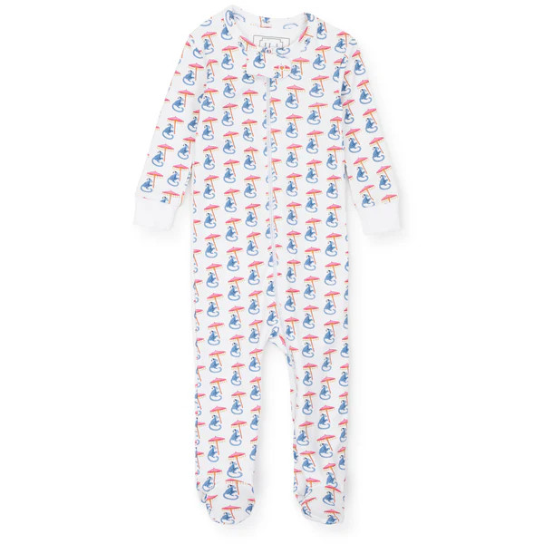 Parker Pima Cotton Zipper Pajama - Majestic Monkey | Lila and Hayes