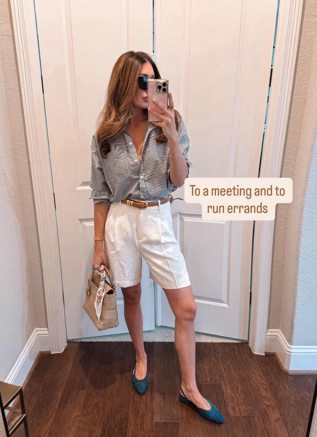 Small in shirt (mine is the j.crew version in an older color way), size 6 in shorts 