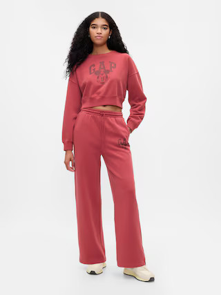 Gap × Disney Mickey Mouse Logo Wide-Leg Sweatpants | Gap (US)