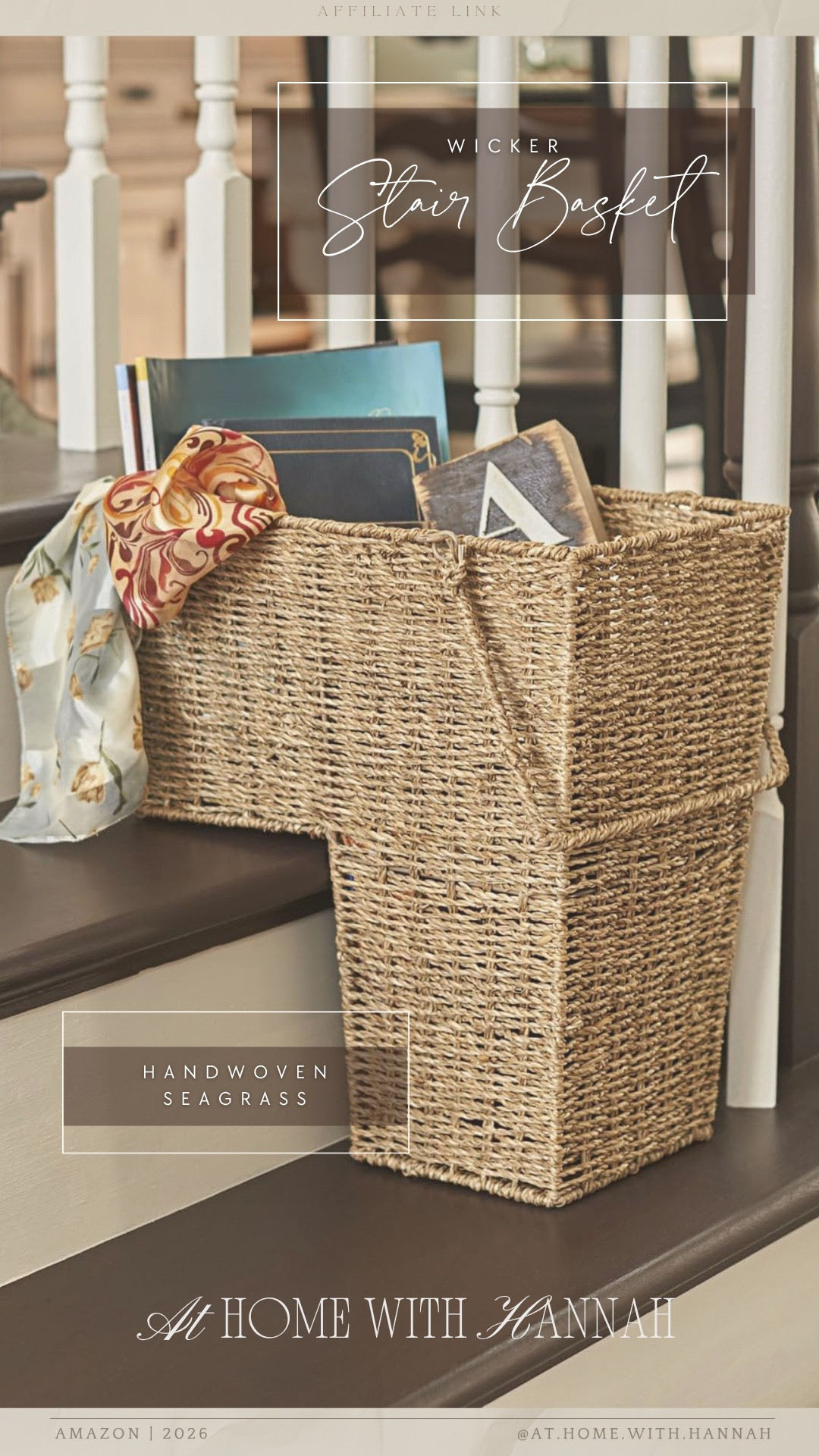 wicker stair basket • seagrass storage basket • home organization find

This wicker stair basket is one of those home finds that makes clutter look intentional. Perfect for collecting books, toys, blankets, returns, shoes, or all the random things that need to go upstairs — and the handwoven seagrass look makes it blend right into your decor.

If you’re shopping for:
• wicker stair basket
• stair basket for organization
• seagrass storage basket
• entryway storage basket
• home organization finds
• woven storage basket
• basket for stairs
• farmhouse storage basket

This one is linked here if you want storage that actually looks pretty out in the open 🤍

•
wicker stair basket • seagrass stair basket • woven storage basket • basket for stairs • entryway organization • home organization finds • farmhouse storage basket • neutral storage basket • handwoven basket • stairway storage • living room storage basket • clutter organization

#HomeOrganizationFinds #WickerBasket #StorageBasket #EntrywayOrganization #NeutralHomeDecor #ltkfinds #ltkfamily

#LTKHome #LTKMothersDay #LTKmomlife