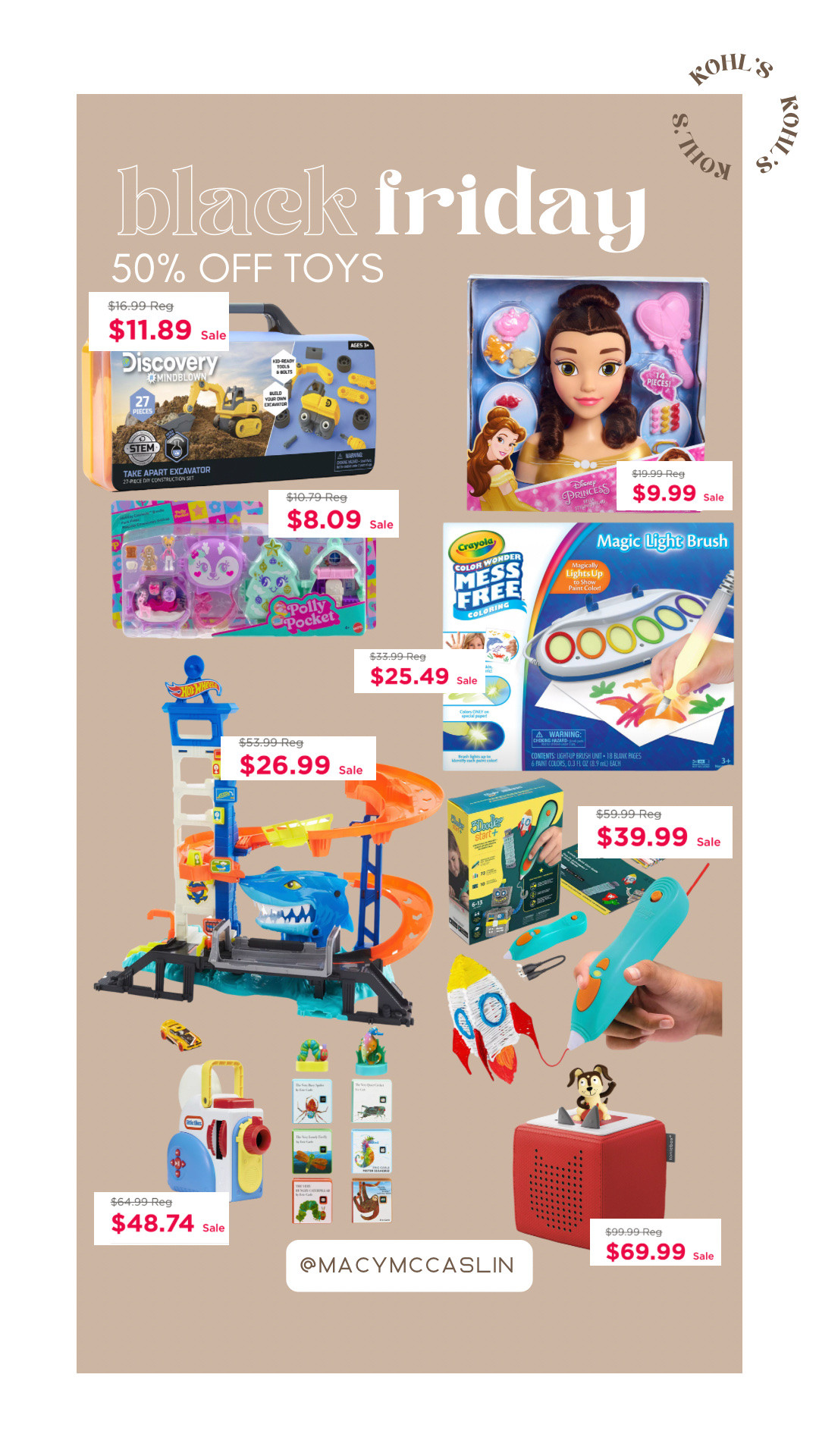 Kohl’s Black Friday sale — toys!

Gifts for her, gifts for him, boys, girls, toddler, affordable fashion, Christmas fight

#LTKSaleAlert #LTKHoliday #LTKGiftGuide
