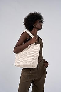 Woven Leather Handbags Large Woven Tote Bag for Women Fashion Woven Purse Vegan Leather Tote | Amazon (US)