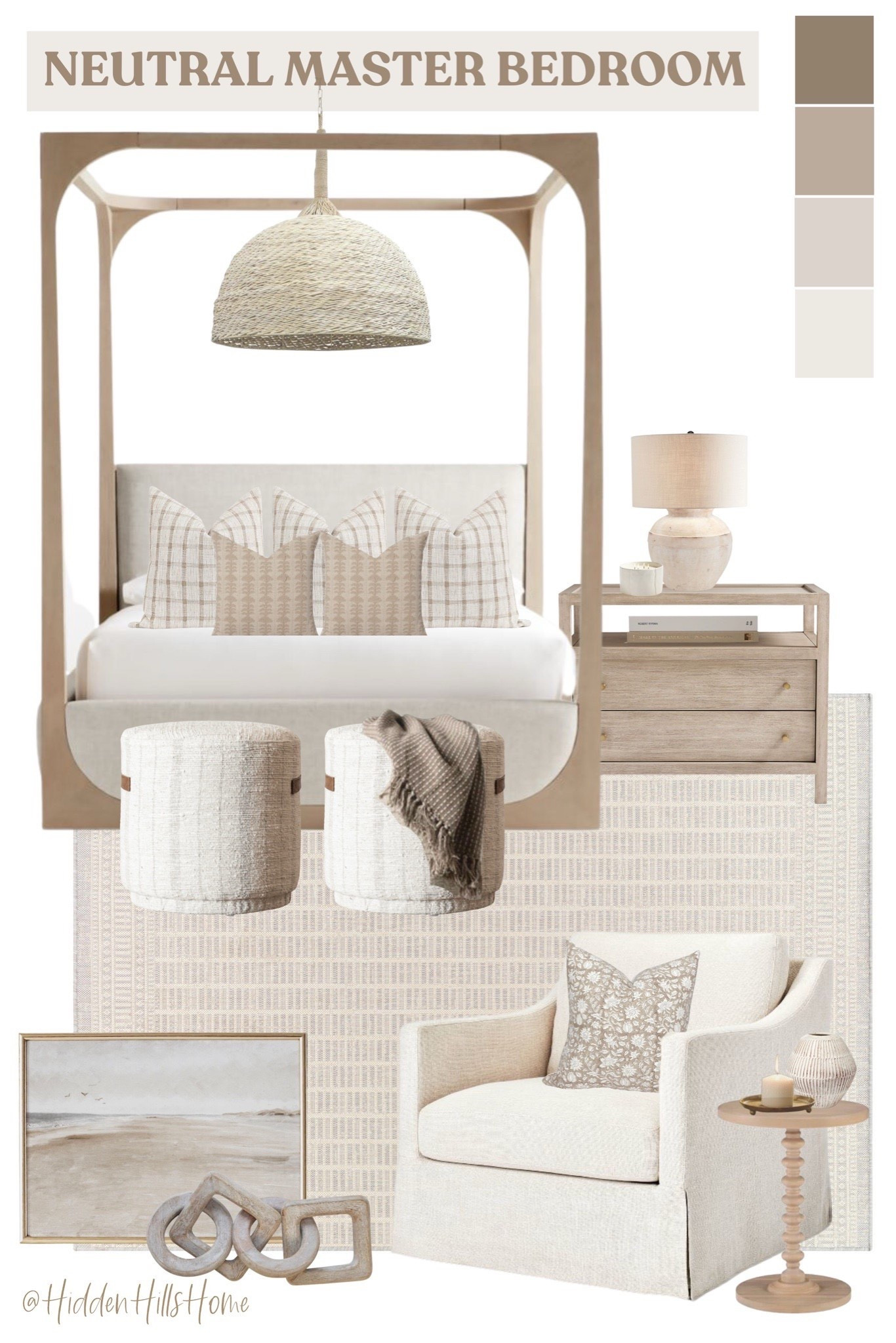 Neutral master bedroom decor mood board! Master bedroom design ideas, home inspiration, home decor #bedroom

#LTKSaleAlert #LTKSeasonal #LTKHome
