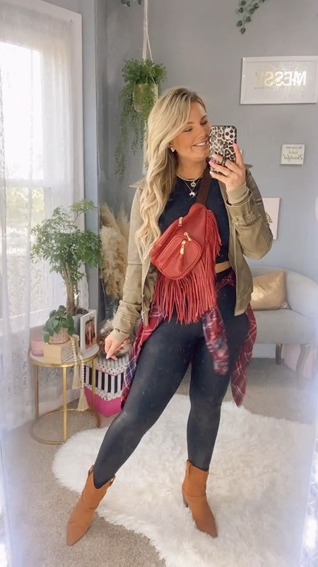 Perfect fall fest outfit! Plus this fringe Fanny pack is my new favorite accessory! 

#LTKSeasonal #LTKitbag #LTKstyletip
