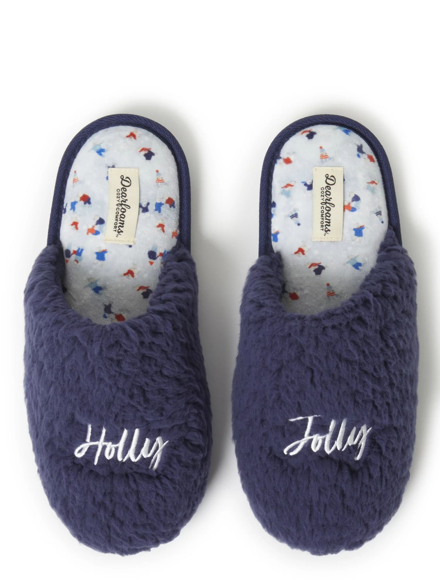 Dearfoams Cozy Comfort  Women's Holly Jolly  Slippers | Walmart (US)