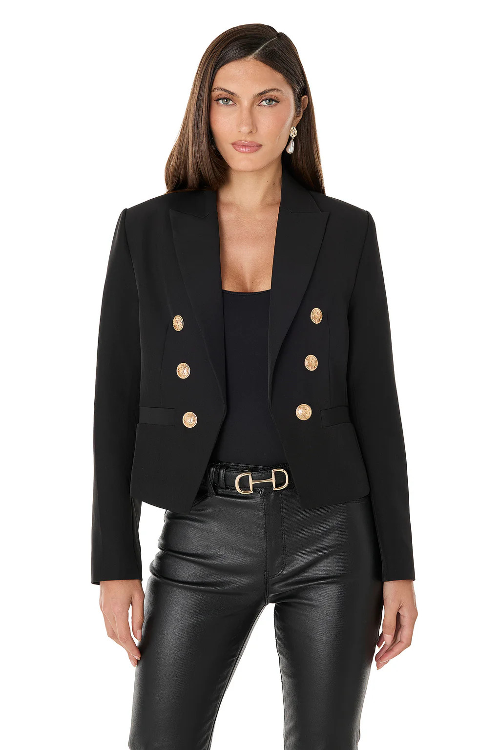 Gabrielle Double Breasted Blazer - Black | The Noli Shop