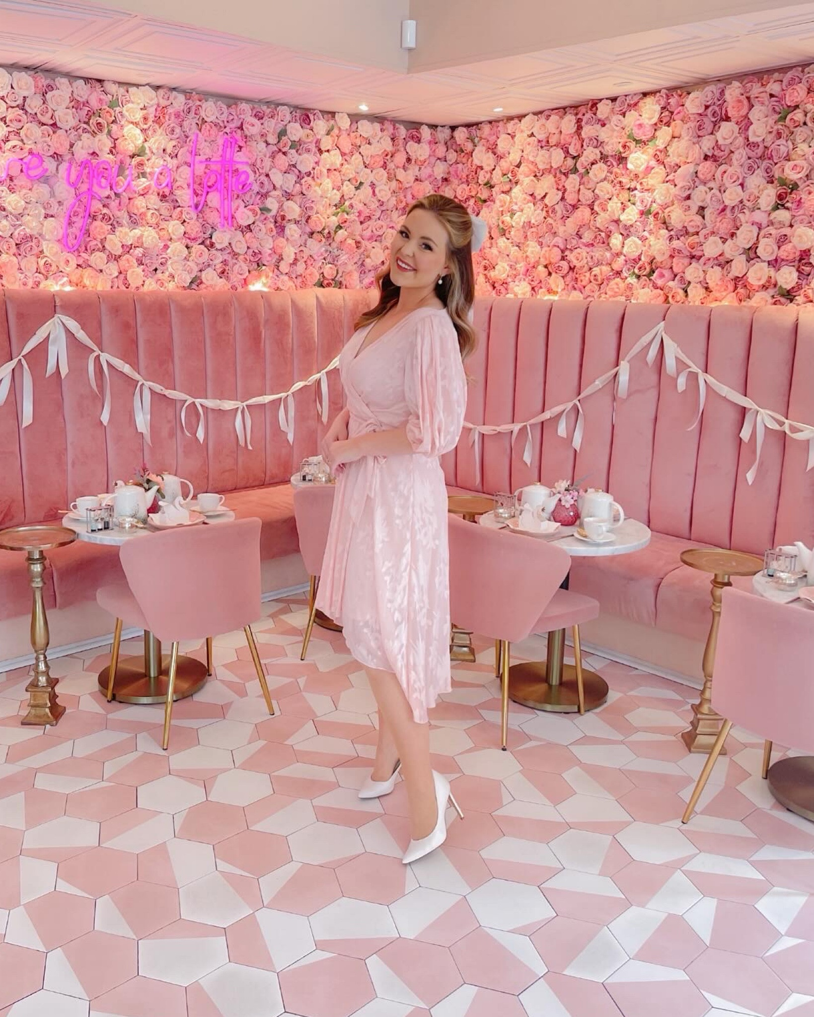 Pink party dress 

#LTKSeasonal #LTKmidsize