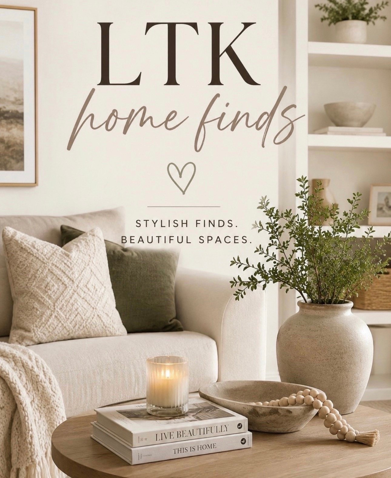 Neutral home finds that make your space feel cozy, clean, and elevated 🤍✨ From affordable decor to everyday essentials, these are the pieces currently making our house feel more like home.

#LTKHome #LTKSaleAlert
