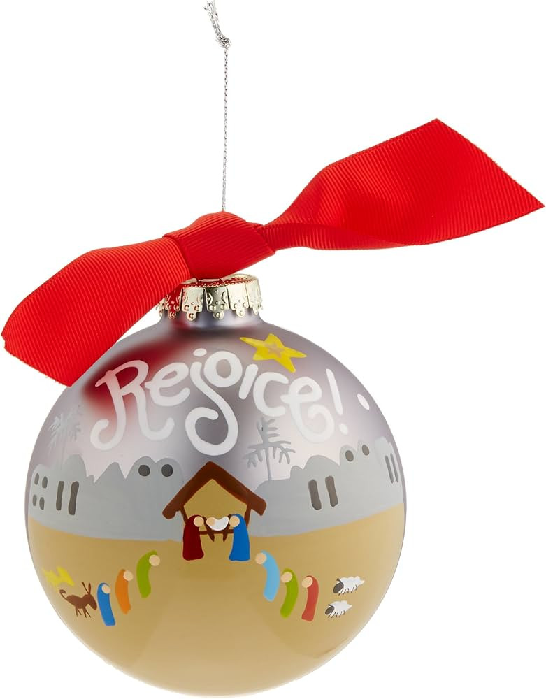 Coton Colors Religious Glass Ornament (Rejoice Nativity) | Amazon (US)