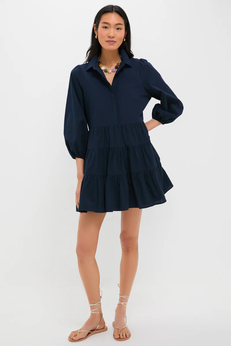 Navy Mabel Mini Dress | Tuckernuck (US)