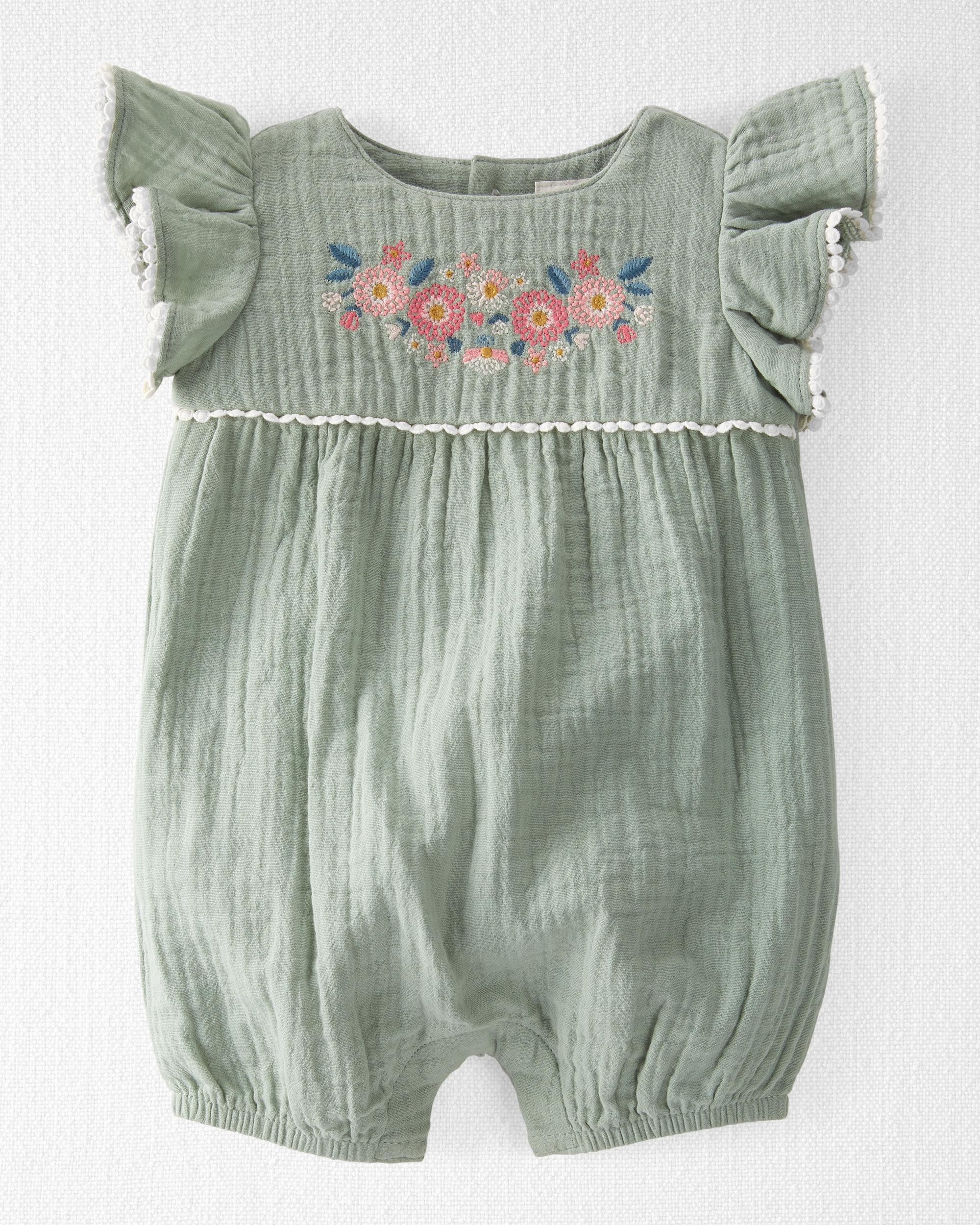 Organic Cotton Gauze Bubble Sunsuit | Carter's