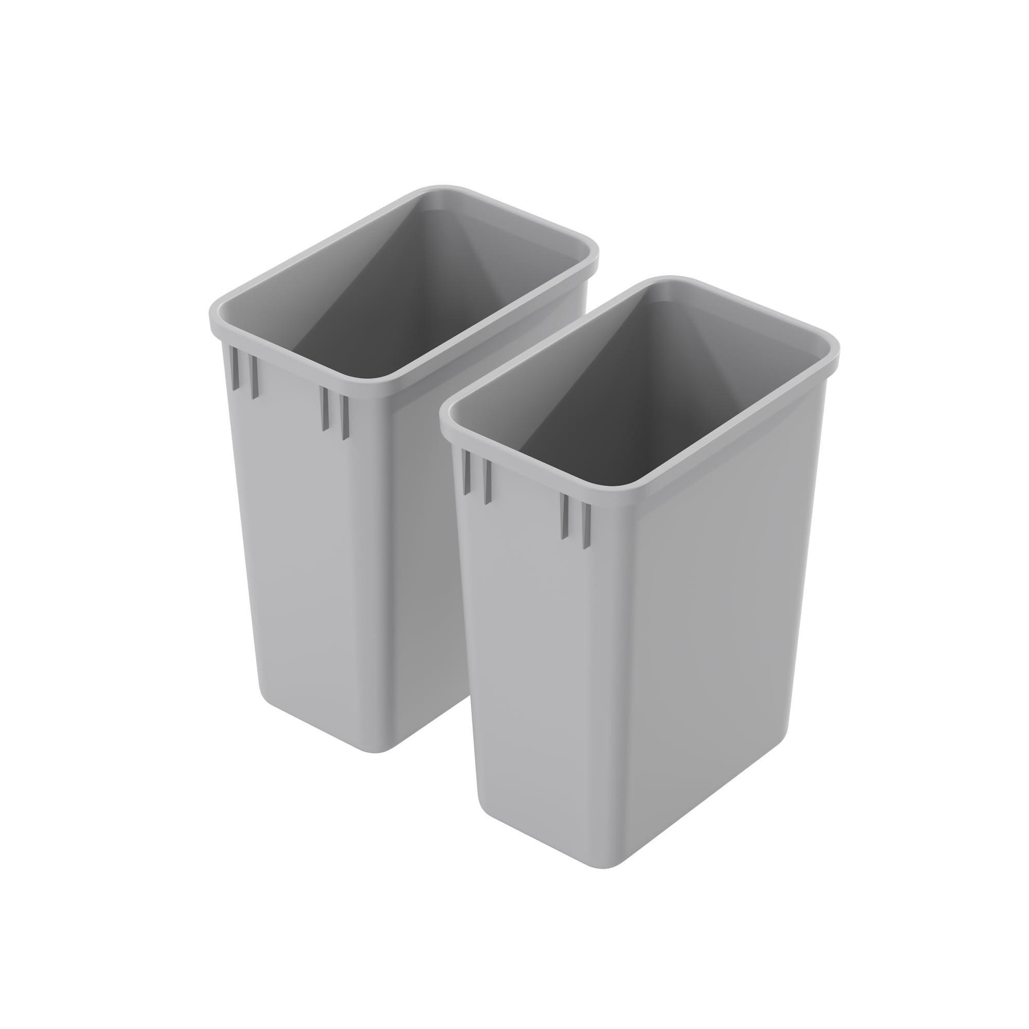 Dowell 2 Pack Wastebasket Trash Can Container, Plastic Garbage Bin, Stackable, for Kitchen, Offic... | Amazon (US)
