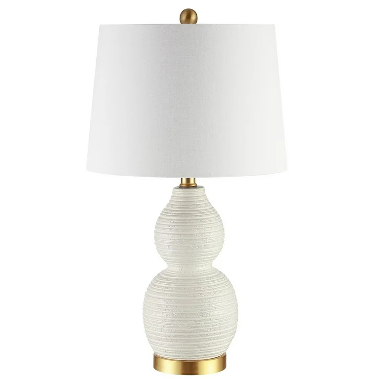 Safavieh Darsa 25.5 in. H Gourd Table Lamp, White - Walmart.com | Walmart (US)