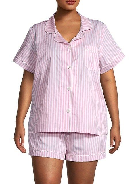 Striped Cotton Short 2-Piece Pajama Set | Saks Fifth Avenue