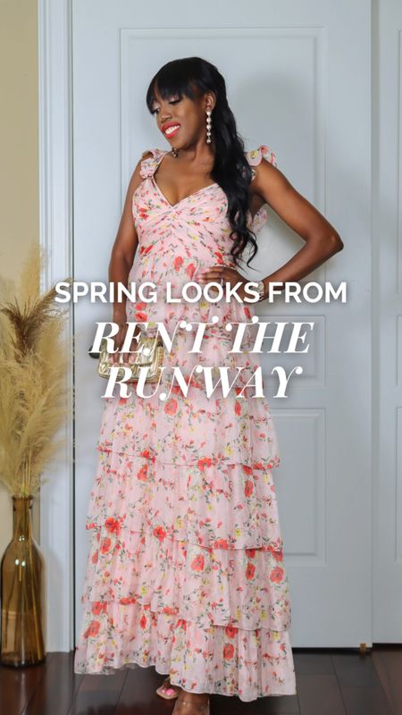 Spring Looks from Rent The Runway. 
Wearing a size 6 in everything. However, my top is a little big at the bust ( I’m a 34 bust) but pinned it and it was fine. 
Use code RTRCUR0D7BC3 for 30% off your first month subscription of 10 pieces or more  

Spring Dresses, Spring Outfit, Wedding Guest, Dress, Vacation Outfit, 

#Ootd #Dresses #SpringOutfit #LTKWedding #LTKParties 

#LTKover40 #LTKVideo #LTKSeasonal