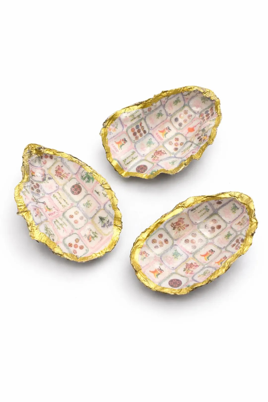 Mahjong Decoupage Oyster Dice or Trinket Tray - Etsy | Etsy (Global)